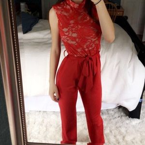Red Pantsuit